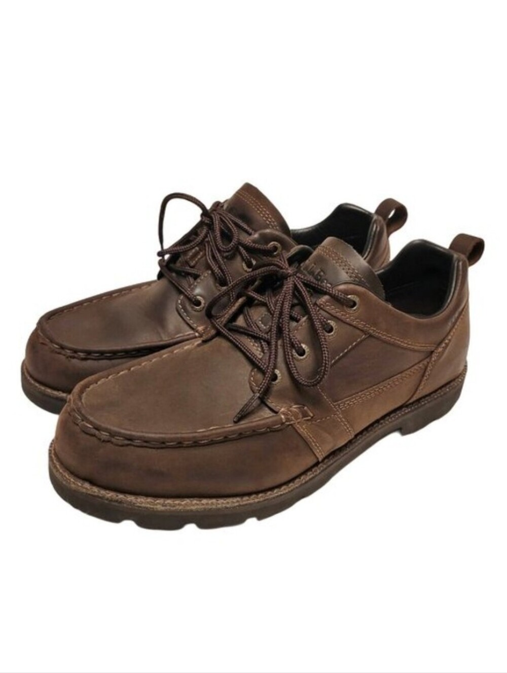 L.L. Bean WIDE Waterproof East Point Rugged English Moc Shoes